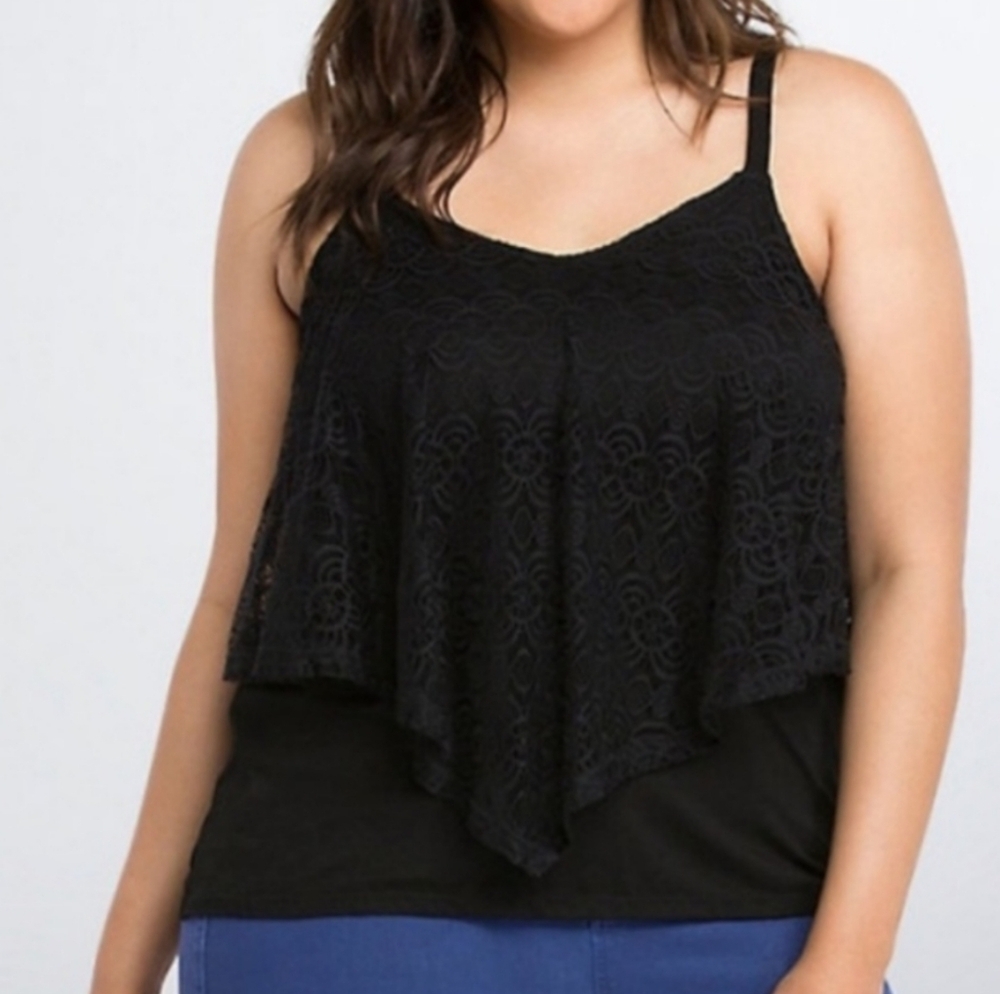Torrid Lace Overlay Soft Cami